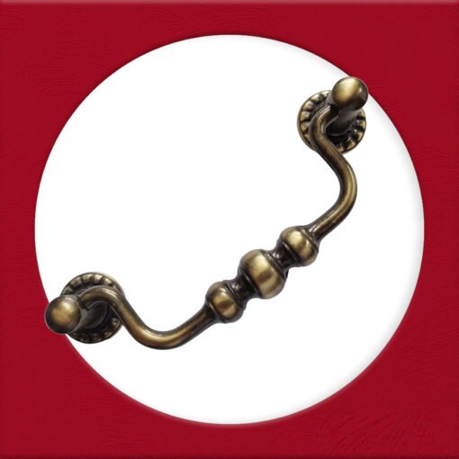 Solid Brass Cabinet Handles Old Brass 400A - Image 7