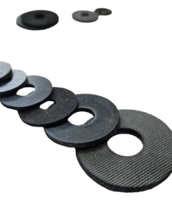 Black Penny Rubber Washers M5, M6, M8, M10, M12