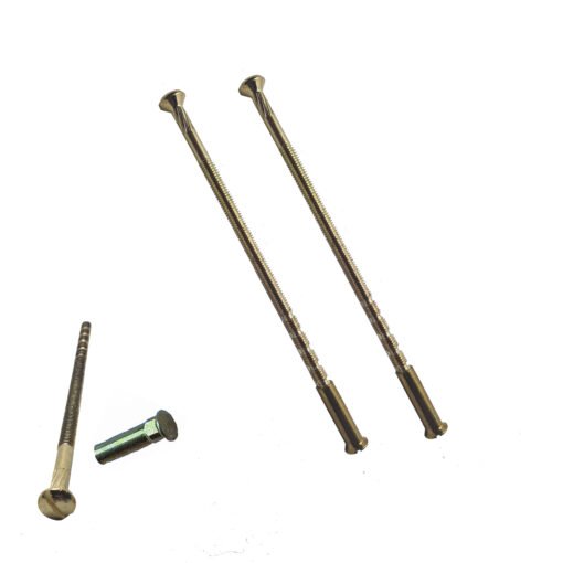 M4 Door Handle Screws Brass Security Carriage Sleeve 90mm