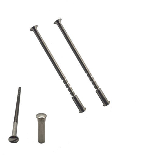 M4 Door Handle Screws Chrome Security Carriage Sleeve 90mm