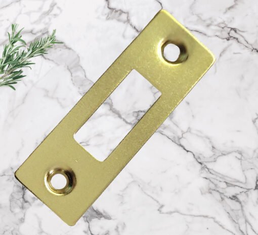 Face Plate Polished Brass for Tubular Latch - Image 2