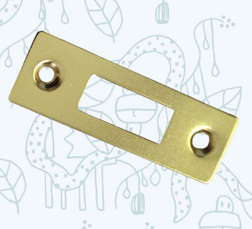 Face Plate Polished Brass for Tubular Latch - Image 3