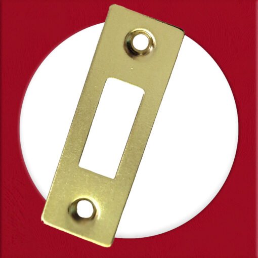 Face Plate Polished Brass for Tubular Latch - Image 4