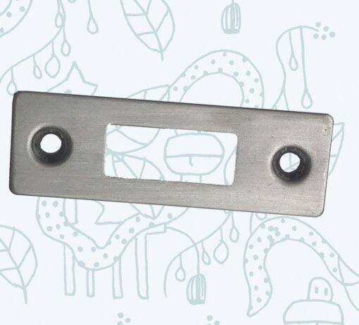 Face Plate Satin Stainless Steel for Tubular Latch - Image 3