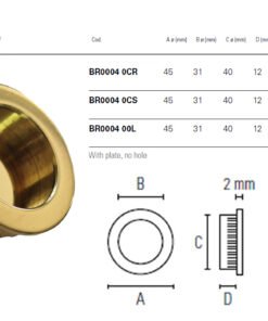Brass Finger Pulls Handle