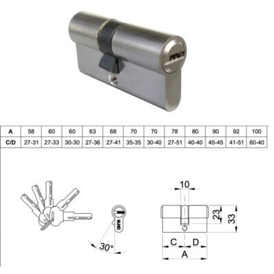 Security Euro Door Lock Cylinder 