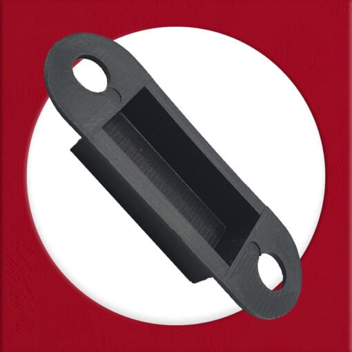 Dust Box Door Latch Keep Strike Black Plastic Small 75mm - Image 4