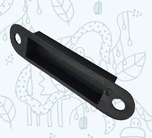 Dust Box Door Latch Keep Strike Black Plastic Small 115mm - Image 3