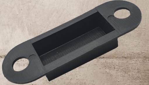 Dust Box Door Latch Keep Strike Black Plastic Small 75mm - Image 5
