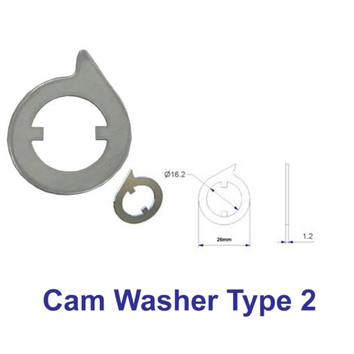 Cam Washers One Ear- 1.2mm Thick - Image 2