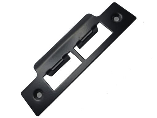 Black strike plate