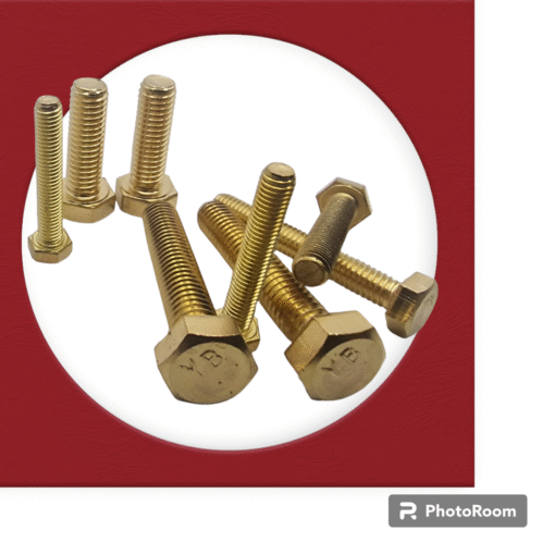 Solid Brass Bolts Fully Threaded DIN933 (pack of 10) - Image 4