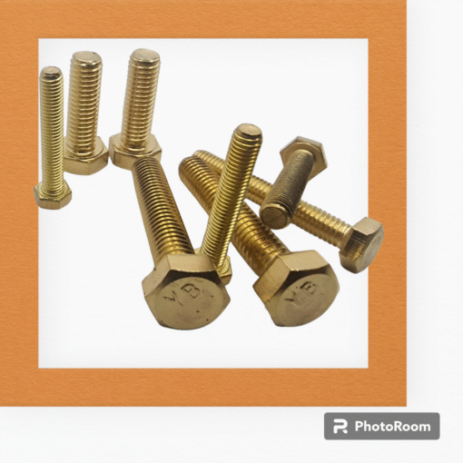 Solid Brass Bolts Fully Threaded DIN933 (pack of 10) - Image 2