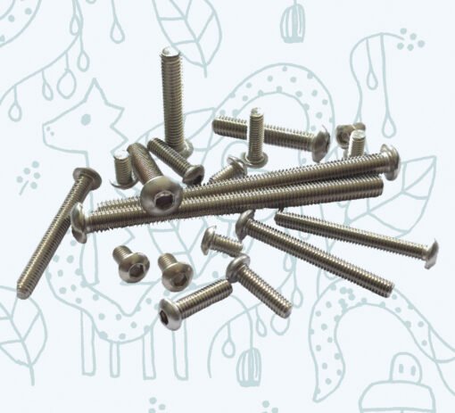 Hex Socket Button Machine Bolt Fully Threaded Made of A2 Stainless Steel (Pack of 10) - Image 4