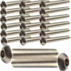 Hex Socket Button Machine Bolt Fully Threaded Made of A2 Stainless Steel (Pack of 10)