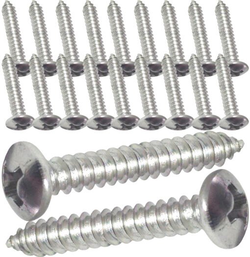 pozi-pan-self-tapping screws - Marine Grade Stainless Steel A4-316 (Pack of 20) - Image 2