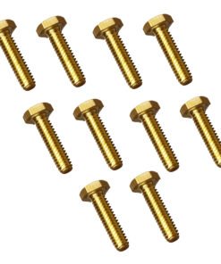 Solid Brass Bolts Fully Threaded DIN933 (pack of 10)