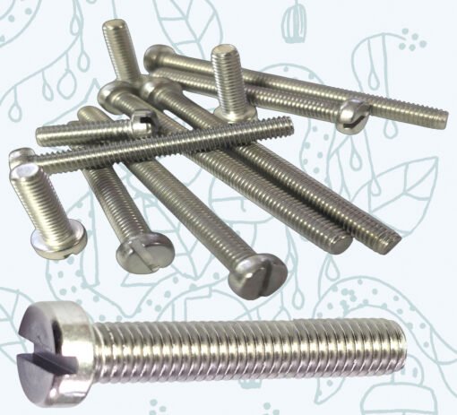 Slotted Pan Head Machine Screws Made of A2 Stainless Steel Slot Bolts M3 M4 M6 Bolts DIN 84 with Lengths from 10mm - 100mm (Pack of 20) - Image 4