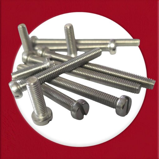 Slotted Pan Head Machine Screws Made of A2 Stainless Steel Slot Bolts M3 M4 M6 Bolts DIN 84 with Lengths from 10mm - 100mm (Pack of 20) - Image 3